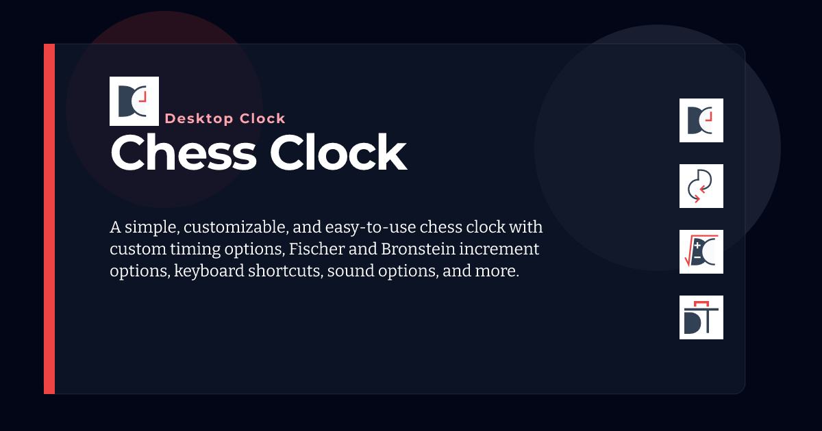 Chess Clock - Desktop Clock
