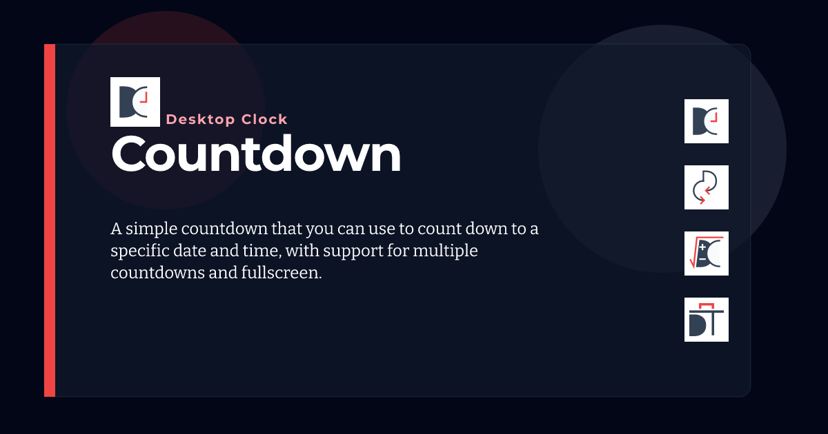 Countdown - Desktop Clock