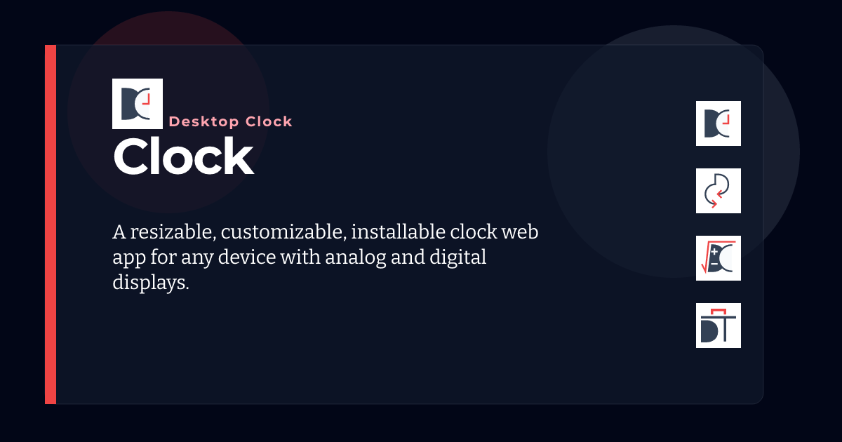 All Clocks & Timers - Desktop Clock