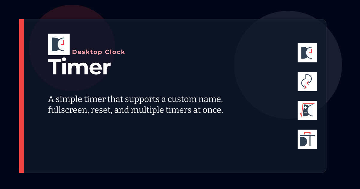 Timer - Desktop Clock